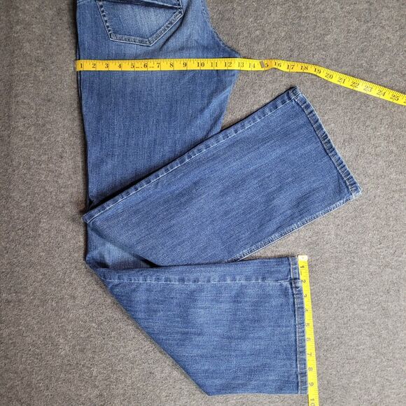 Ariat REAL Denim Leila Boot Cut Blue Jeans Womens 33R Perfect Rise Western 34x32 - Picture 5 of 12